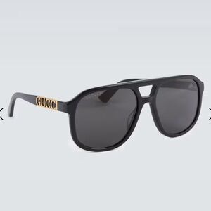 Gucci Black Aviators Polarized